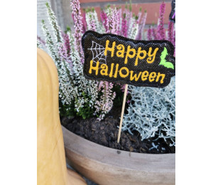 Stickdatei ITH - Happy Halloween Banner & Stecker